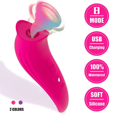 ارتعاشات جنسی رز بزرگسالان نوک پستان قوی Clit مکنده خلاء 12.5cm