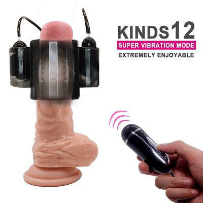 9v ABS Remote Control Penis Sleeve Aing Couple Sex Toys Electro Stimulation