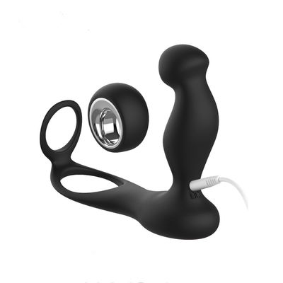 7 سرعته سیلیکون دو حلقه آلت تناسلی Wireless Contol 135mm حلقه خروجی پلاگین خروس