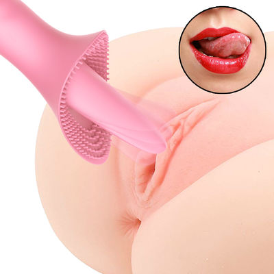 Double Stimulation 5.9 اینچ عسل اسباب بازی های جنسی مکنده زبان 10 فرکانس