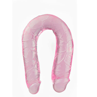 15in Double Ended Honey Sex Toys Realistic Dildo Soft TPE Penis