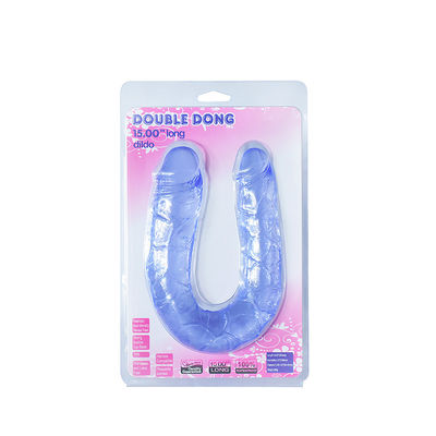 15in Double Ended Honey Sex Toys Realistic Dildo Soft TPE Penis