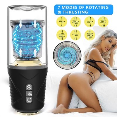 TPE ABS Suction Cup Vibrator 300rpm جام استمناء برای مردان