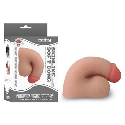 5inch 126mm Limpy Cock Soft Dildo Sex Toy Realistic Bulges For Lesbian