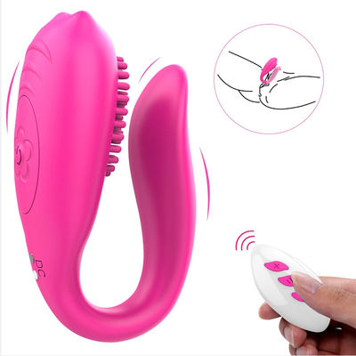 لرزاننده بی سیم Erotic Sex Toy G Spot U Shaped Clitoris Stimulator