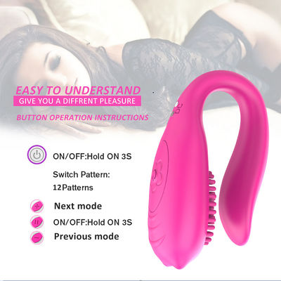 لرزاننده بی سیم Erotic Sex Toy G Spot U Shaped Clitoris Stimulator