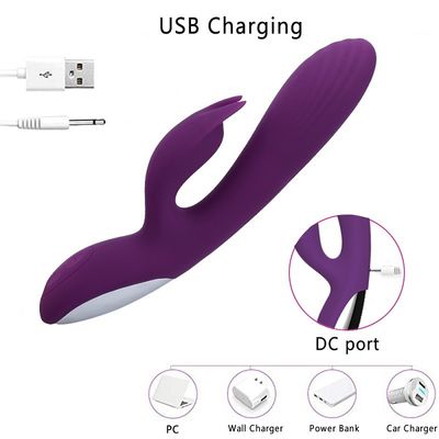 شارژر USB 22.5cm ویبراتور Sex Toy سالم سیلیکون 10 سرعت