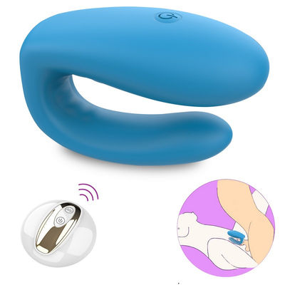 2 Motors U Type Vibrator Sex Toy Silicone ABS Wireless Remote Control ODM