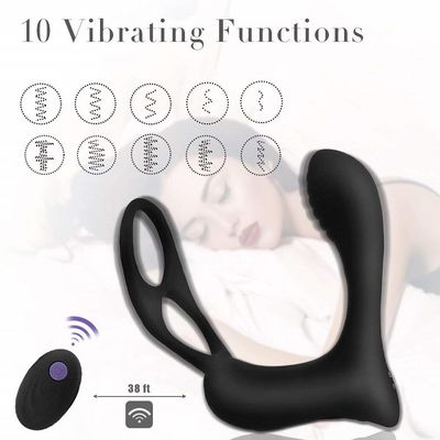 3 در یک ویبراتور زنگ مردانه کنترل از راه دور بی سیم کنترل 400mah