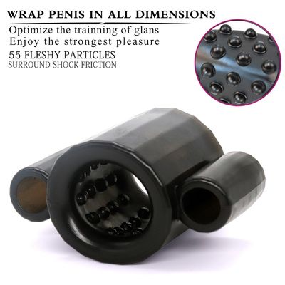 9v ABS Remote Control Penis Sleeve Aing Couple Sex Toys Electro Stimulation