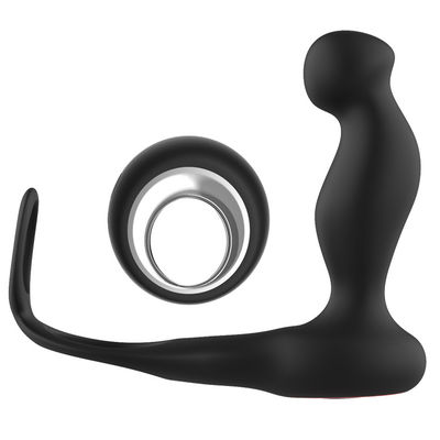 7 سرعته سیلیکون دو حلقه آلت تناسلی Wireless Contol 135mm حلقه خروجی پلاگین خروس