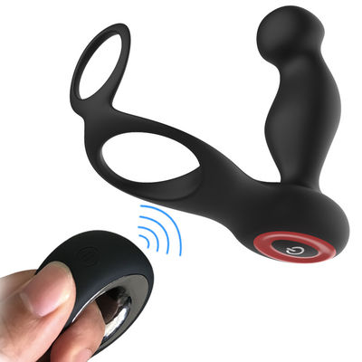 7 سرعته سیلیکون دو حلقه آلت تناسلی Wireless Contol 135mm حلقه خروجی پلاگین خروس