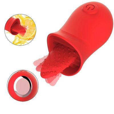 CE Rohs 10 Speeds Licking Language Vibrator مکنده دهان برای زوج