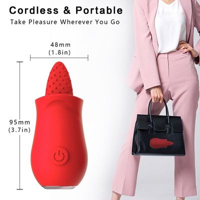 CE Rohs 10 Speeds Licking Language Vibrator مکنده دهان برای زوج