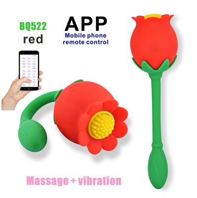 9 سرعت زنانه اسباب بازی های جنسی بلوتوث Wireless APP Control 50db Low Noise