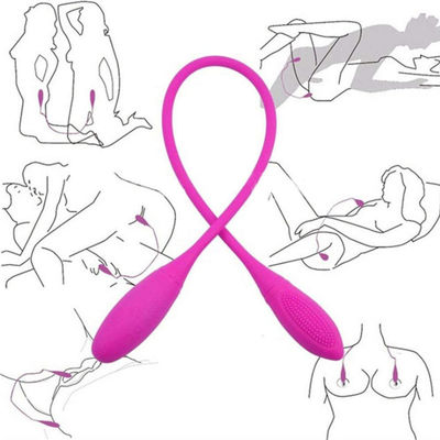 کنترل از راه دور بی سیم LGBT اسباب بازی جنسی دو طرفه Dildo 60mm