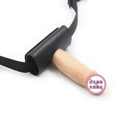 بند اسباب بازی جنسی Flesh Double Dildo LGBT روی آلت تناسلی مردانه 10 سانتیمتر برای زوجین