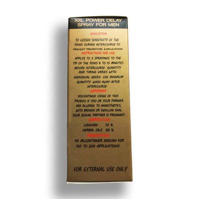 Penis Prolong Long Time Excel Power 14000 Spray Delay 45ml FDA تایید شده است